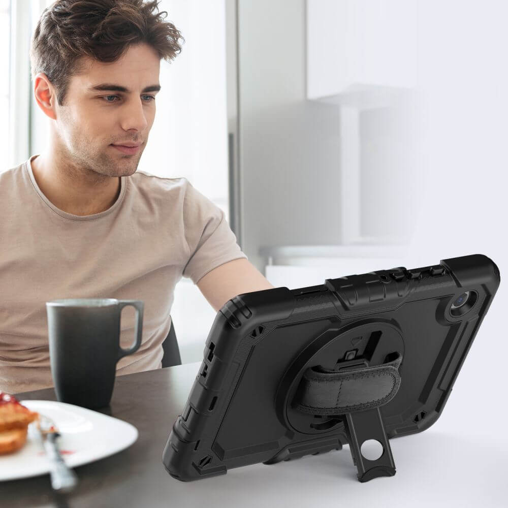 Калъф с Дръжка за Samsung Tab A9 8.7", Tech-Protect Solid360 Case, Черен (5)