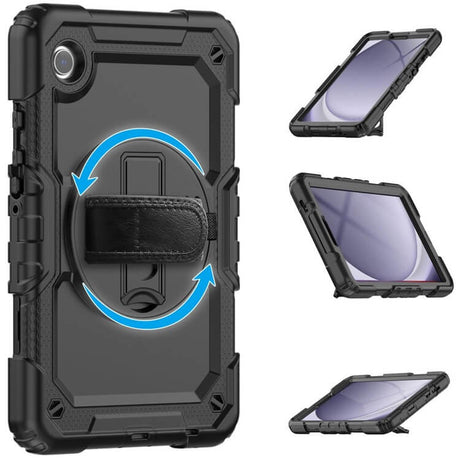 Калъф с Дръжка за Samsung Tab A9 8.7", Tech-Protect Solid360 Case, Черен (2)