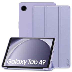 Калъф за Samsung Tab A9 8.7, Tech-Protect TriFold Leater Case, Лилав