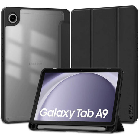Калъф за Samsung Tab A9 Plus 11", Tech-Protect Trifold Slim Hybrid Case, Черен