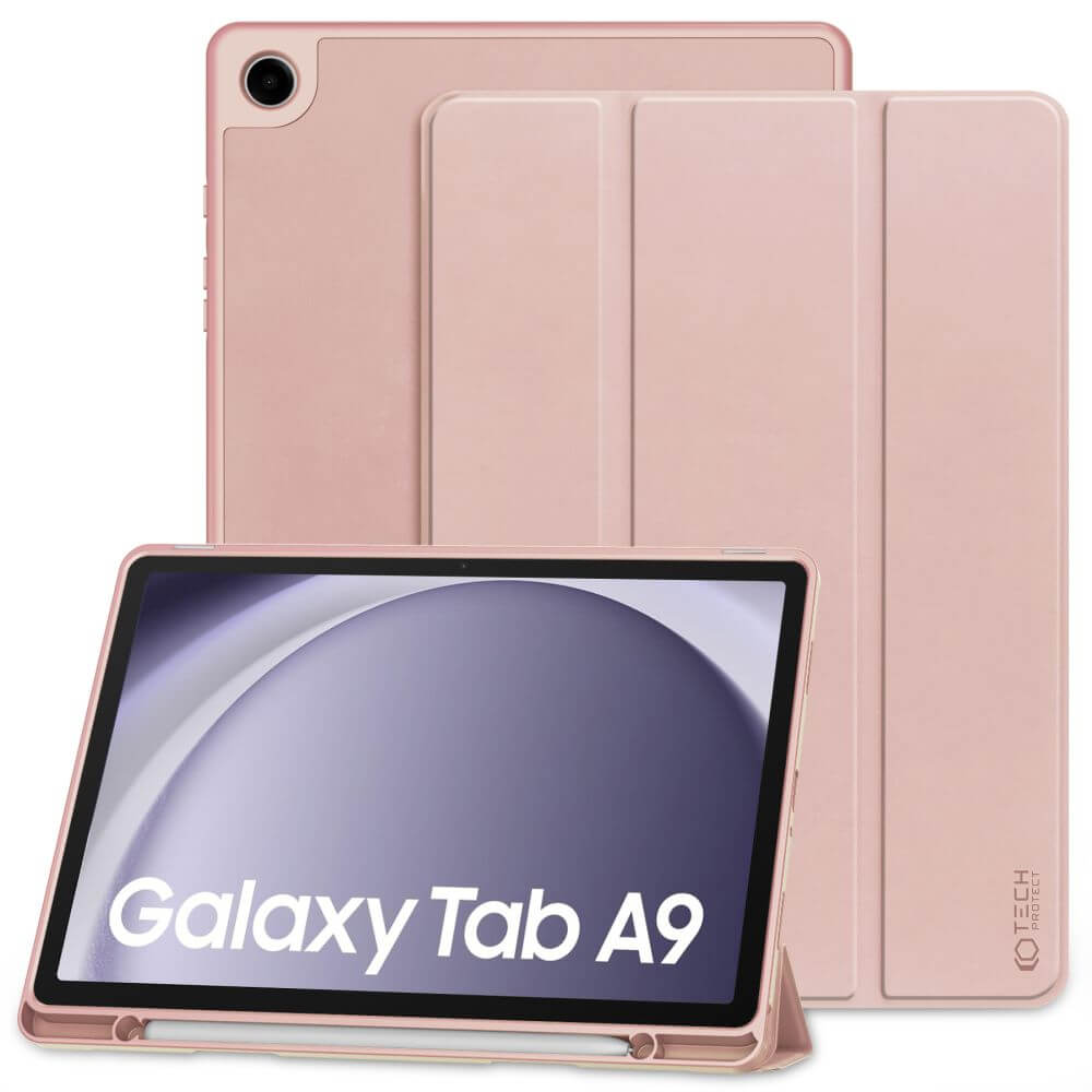 Защитен Калъф за Samsung Tab A9 8.7, Tech-Protect Trifold Slim Case, Розов