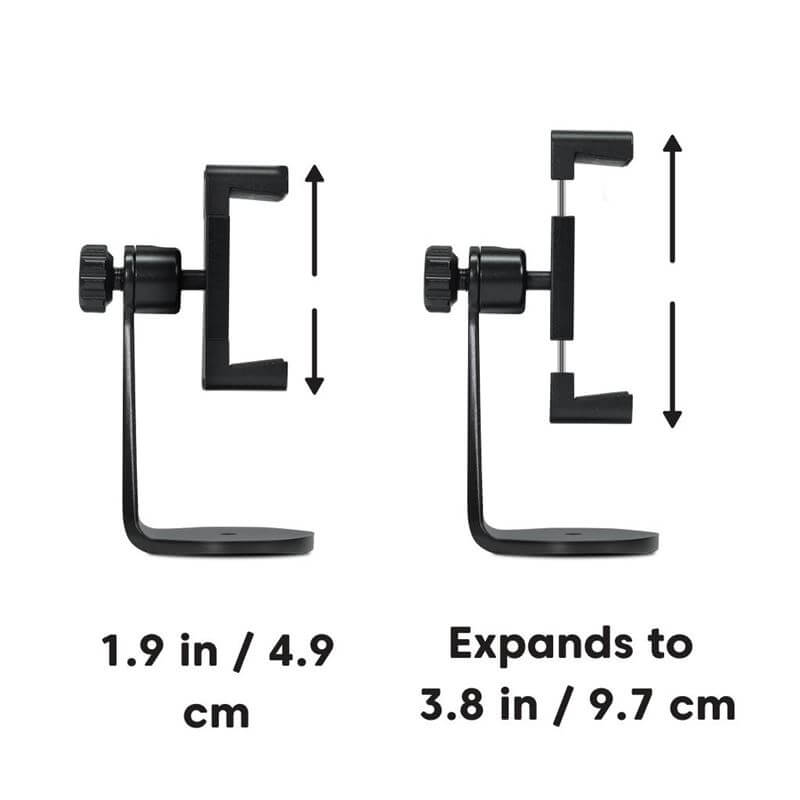Метална Стойка за Смартфон, Pivo Smart Mount, Черен (7)