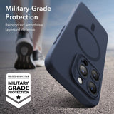 Magsafe Силиконов Калъф за iPhone 15 Pro Max, ESR Cloud Magnetic Case, Син (5)