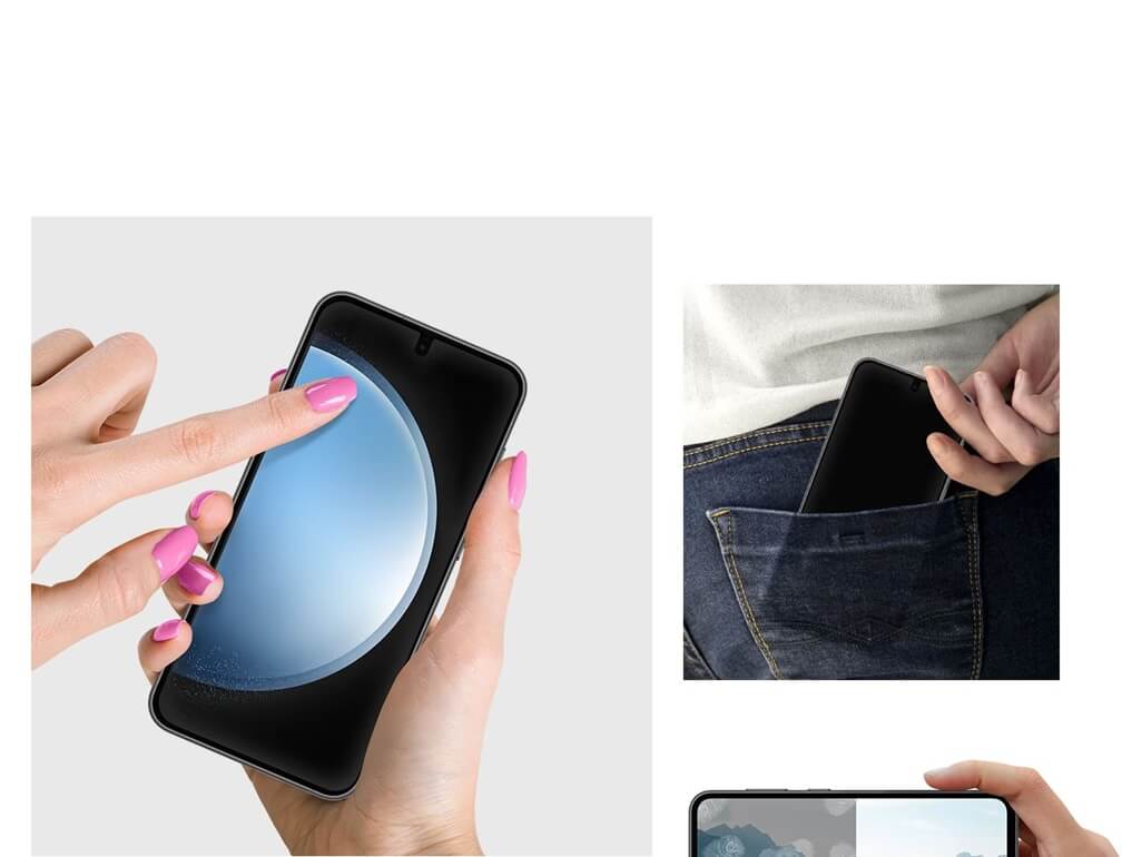 Оригинален Протектор за Samsung S23 FE, Screen Folio Glass EF-US711CTEGWW, Прозрачен (5)