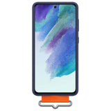Оригинален Силиконов Калъф за Samsung S21 FE, Silicone Cover Strap Case EF-GG990TNEGWW, Син (3)