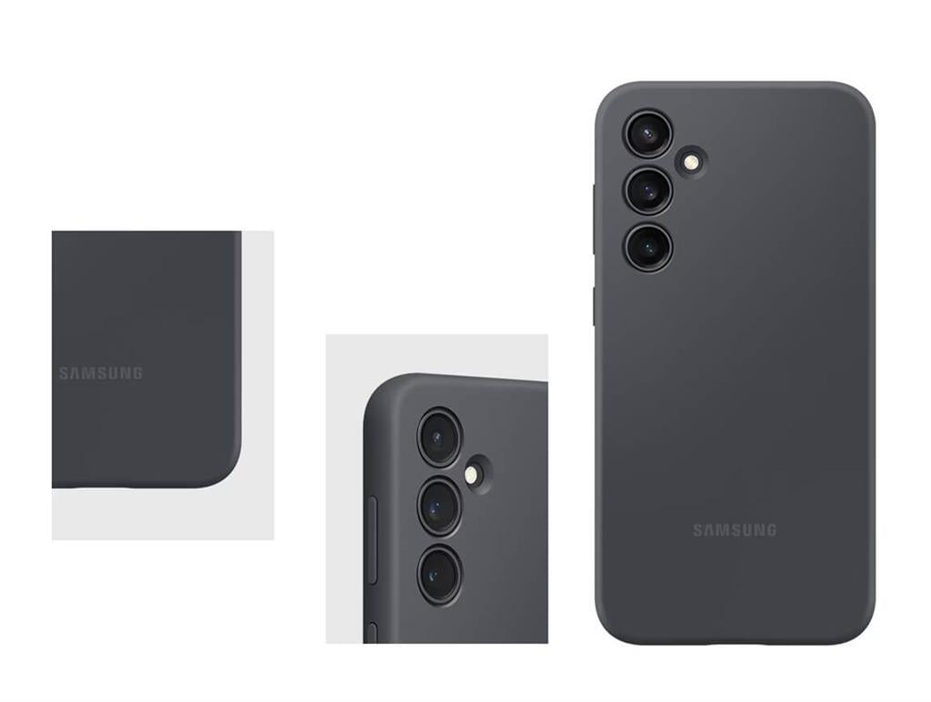 Оригинален Силиконов Калъф за Samsung S23 FE, Silicone Case EF-PS711TBEGWW, Тъмно Сив (6)
