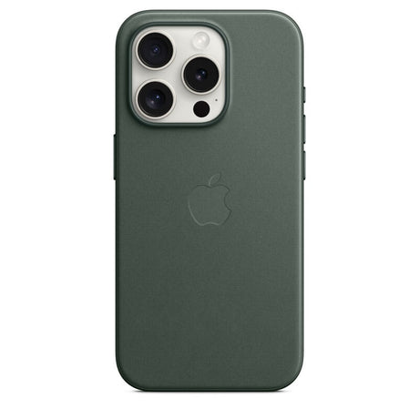 Оригинален Тъкан Калъф за iPhone 15 Pro Max, FineWoven Magsafe Case MT503ZM/A, Зелен