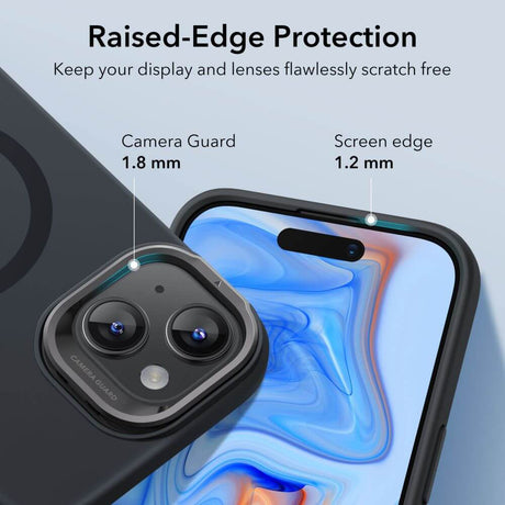 Magsafe Калъф с Поставка за iPhone 15, ESR Cloud Magnetic KickStand Case, Черен (9)