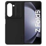 Калъф с Плъзгач за Камера за Samsung Z Fold 5, Nillkin CamShield Silky Case, Черен (6)