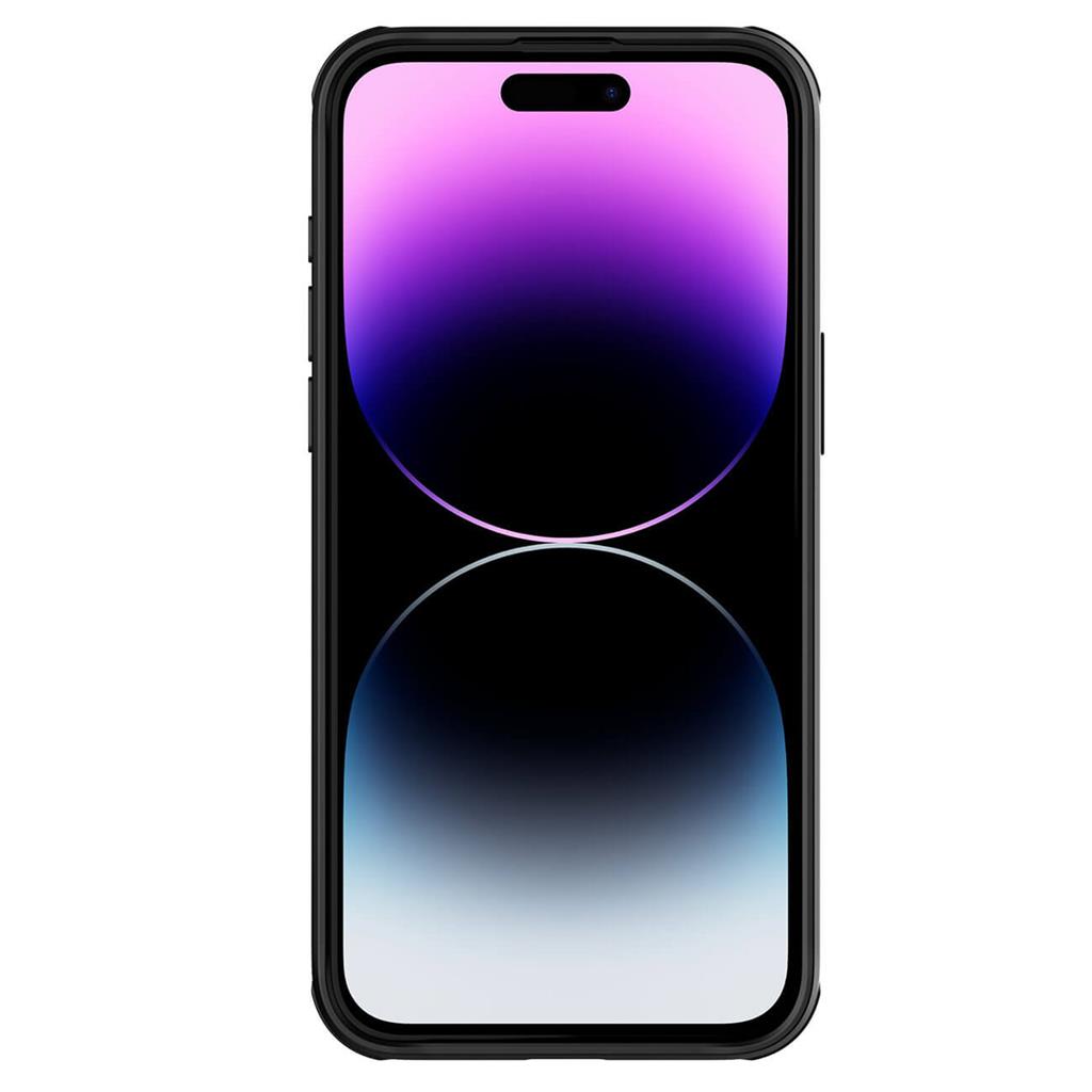 Magsafe калъф с Плъзгач за Камера за iPhone 15 Pro Max, Nillkin CamShield Pro Case, Черен (5)