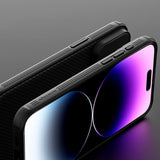 Magsafe калъф с Плъзгач за Камера за iPhone 15 Pro Max, Nillkin CamShield Pro Case, Черен (8)