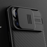 Magsafe калъф с Плъзгач за Камера за iPhone 15 Pro Max, Nillkin CamShield Pro Case, Черен (7)