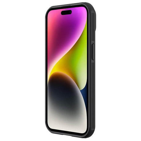 Magsafe калъф с Плъзгач за Камера за iPhone 15, Nillkin CamShield Pro Case, Черен (4)