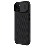 Magsafe калъф с Плъзгач за Камера за iPhone 15, Nillkin CamShield Pro Case, Черен (3)