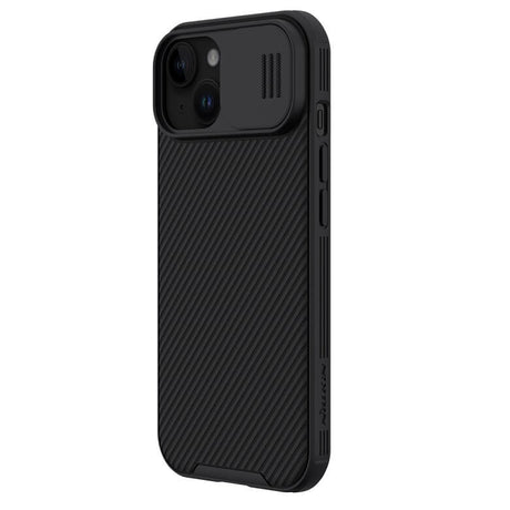 Magsafe калъф с Плъзгач за Камера за iPhone 15, Nillkin CamShield Pro Case, Черен (3)