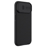 Magsafe калъф с Плъзгач за Камера за iPhone 15, Nillkin CamShield Pro Case, Черен (5)