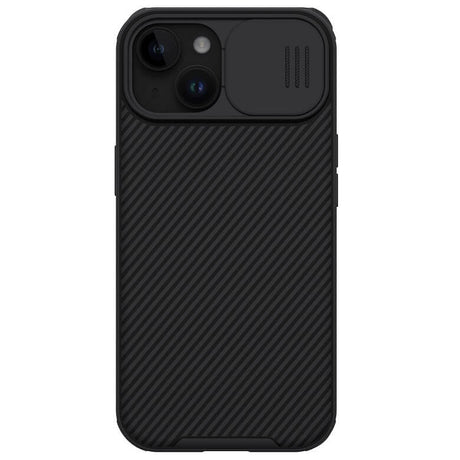 Magsafe калъф с Плъзгач за Камера за iPhone 15, Nillkin CamShield Pro Case, Черен
