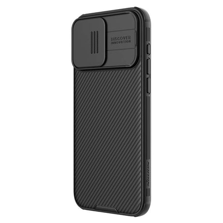 Magsafe калъф с Плъзгач за Камера за iPhone 15 Pro, Nillkin CamShield Pro Case, Черен (2)