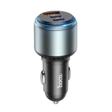 Тройно Зарядно за Кола с USB-C и USB-A, Hoco 12V 95W, Сив (5)