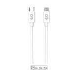 USB-C Кабел за iPhone, Epico Lightning MFI Cable 1m, Бял (2)