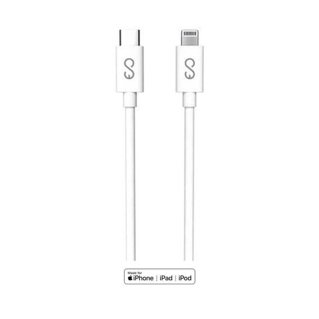 USB-C Кабел за iPhone, Epico Lightning MFI Cable 1m, Бял (2)