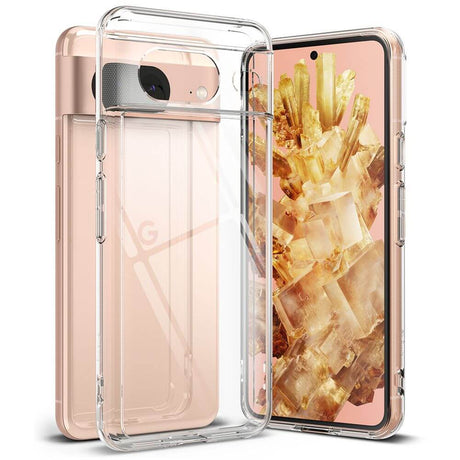Противоударен Хибриден Калъф за Google Pixel 8, Ringke Fusion Case, Прозрачен (7)