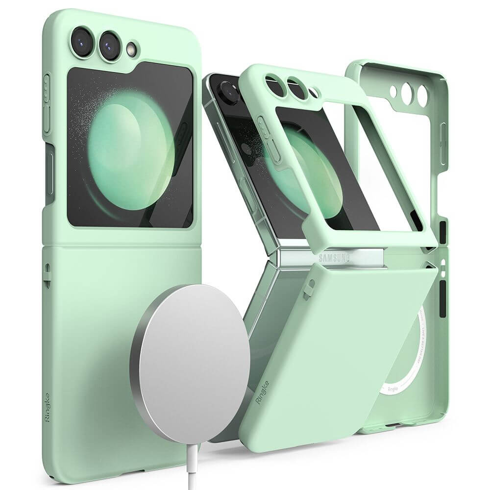 Тънък Калъф за Samsung Z Flip 5, Ringke Magsafe Slim Case, Зелен