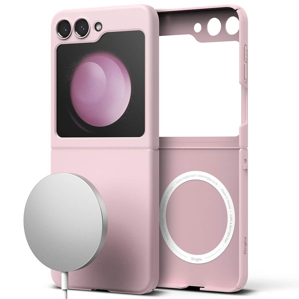 Тънък Калъф за Samsung Z Flip 5, Ringke Magsafe Slim Case, Розов