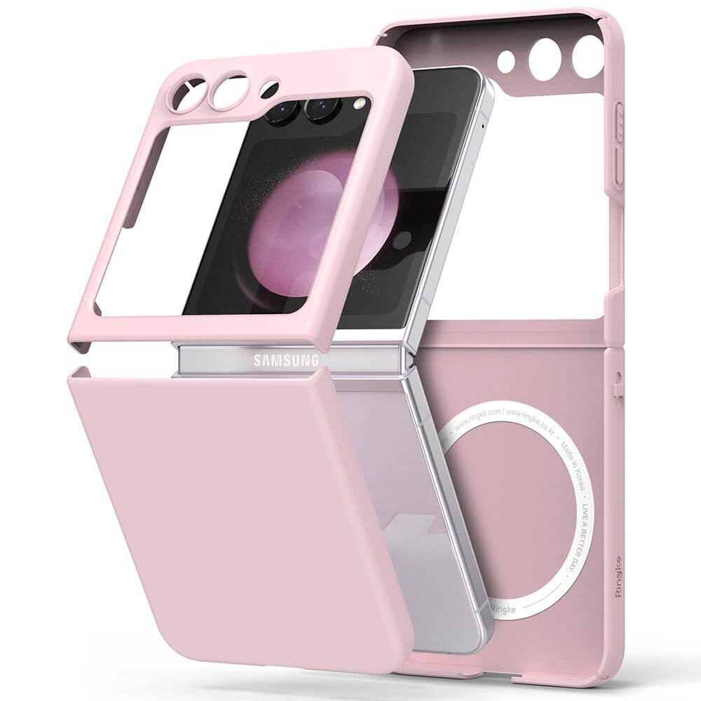 Тънък Калъф за Samsung Z Flip 5, Ringke Magsafe Slim Case, Розов (4)