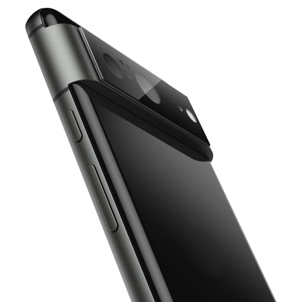 Стъклен Протектор за Камерата на Google Pixel 8, Spigen Optic Cam Glass 2бр., Черен (5)