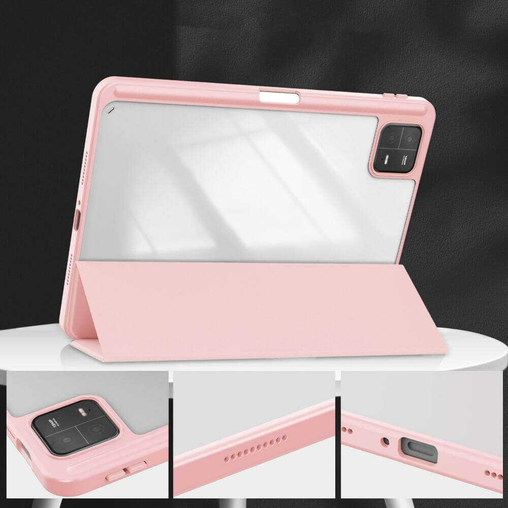 Калъф за Xiaomi Pad 6/ 6 Pro, Tech-Protect Hybrid Pen Case, Розов (5)