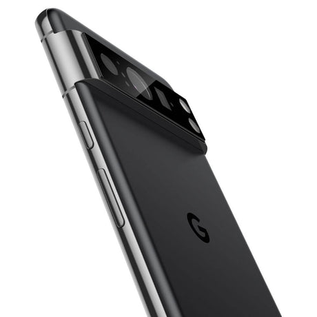 Стъклен Протектор за Камерата на Google Pixel 8 Pro, Spigen Optic Cam Glass 2бр., Черен (3)