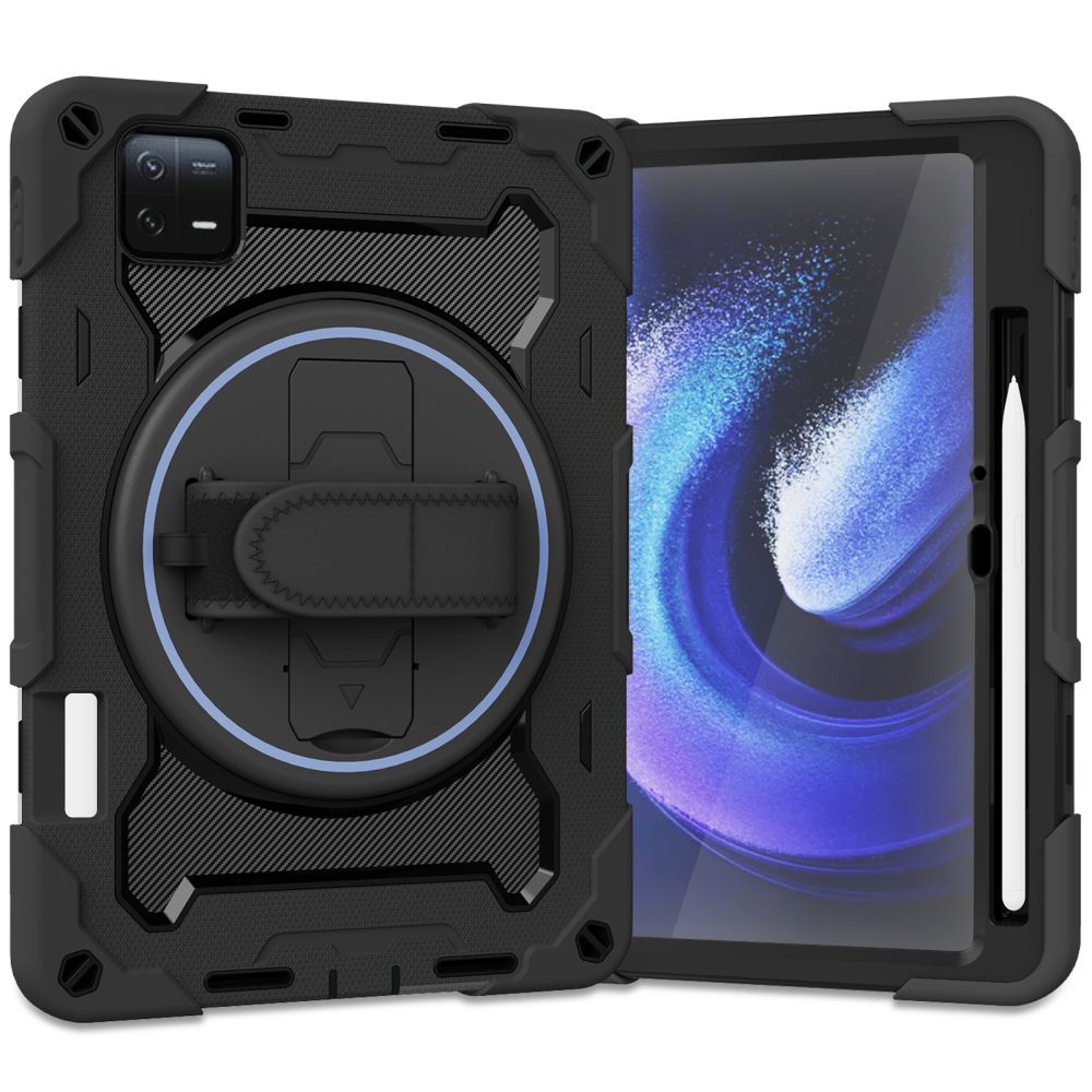 Калъф с Дръжка за Xiaomi Pad 6/ 6 Pro, Tech-Protect Solid360 Case, Черен (2)