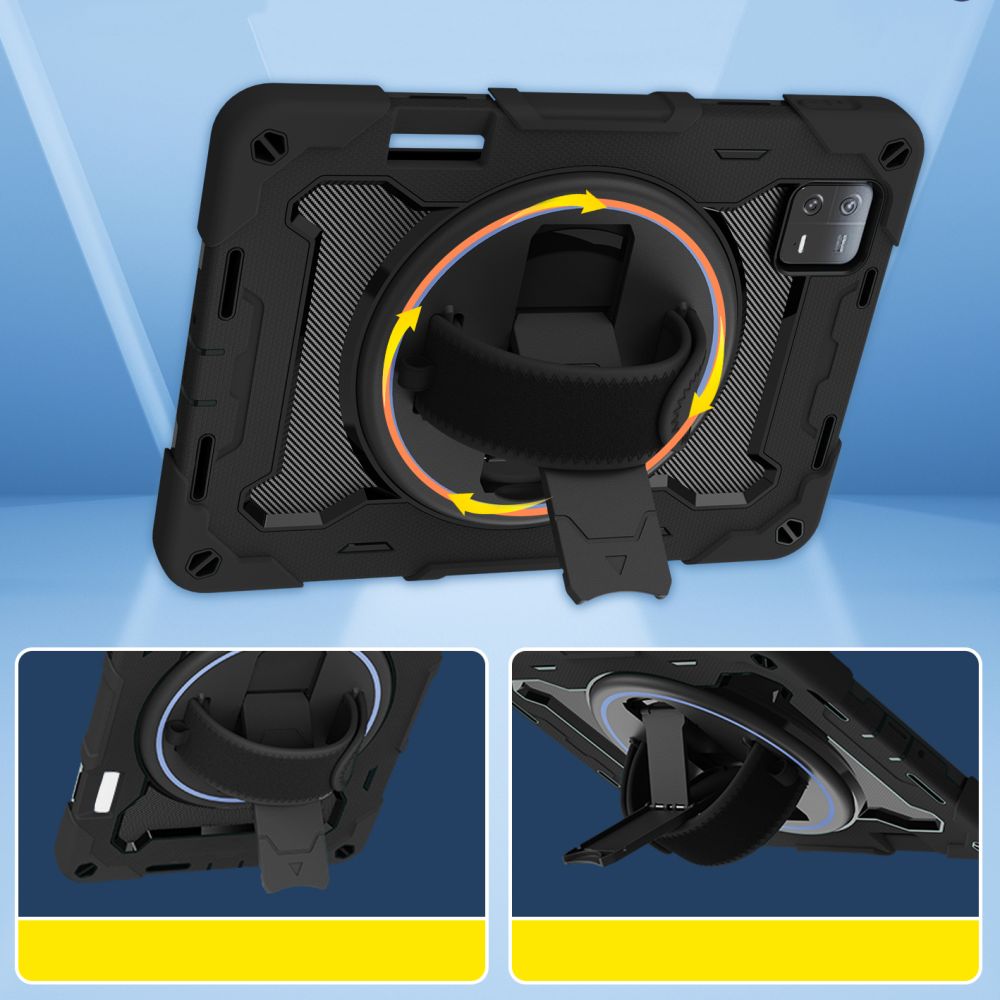 Калъф с Дръжка за Xiaomi Pad 6/ 6 Pro, Tech-Protect Solid360 Case, Черен (6)