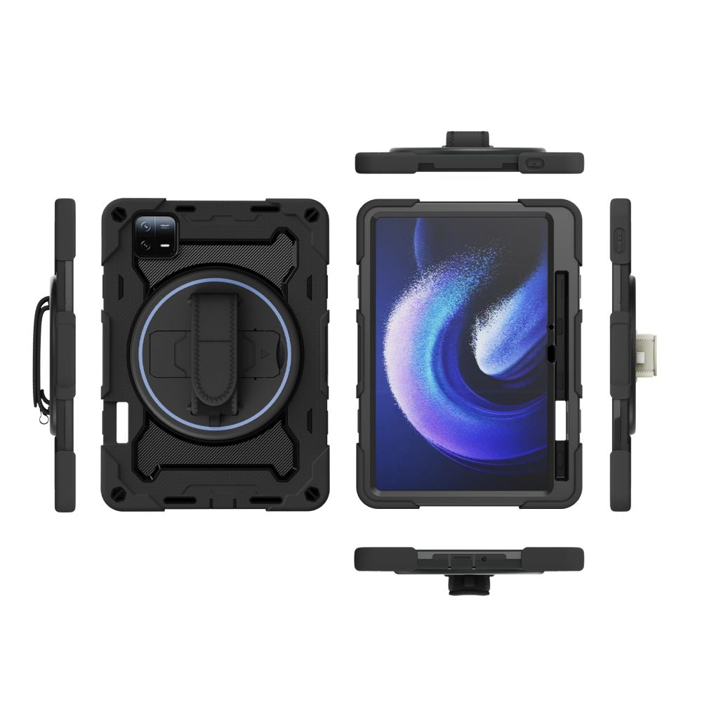 Калъф с Дръжка за Xiaomi Pad 6/ 6 Pro, Tech-Protect Solid360 Case, Черен (8)