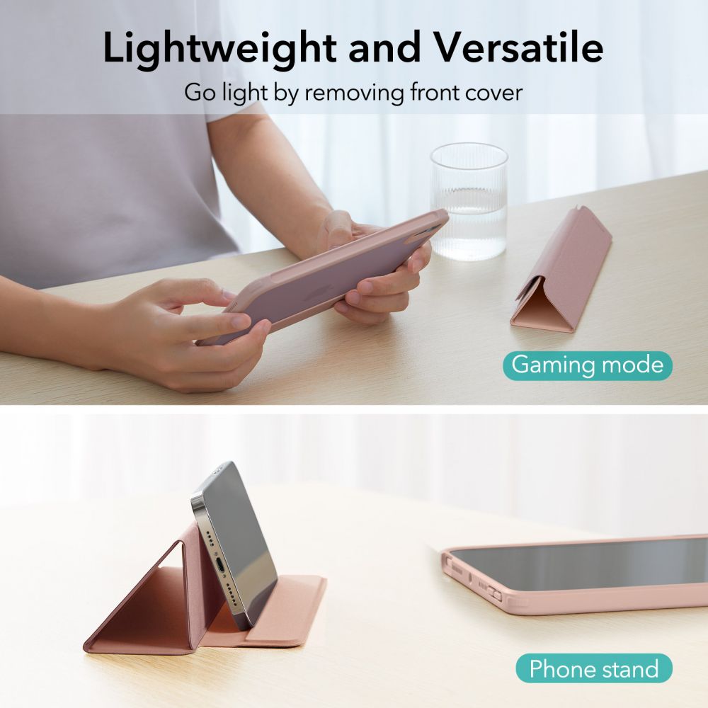 Калъф за iPad Mini 6/7 2024, ESR Rebound Hybrid Case, Розов (4)
