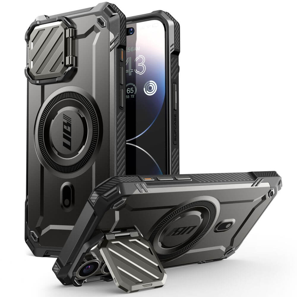 Magsafe Противоударен Калъф за iPhone 15 Pro Max, Supcase UB XT Mag, Черен