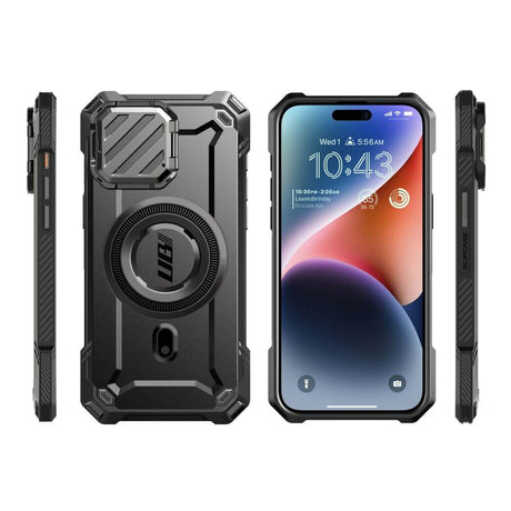 Magsafe Противоударен Калъф за iPhone 15 Pro Max, Supcase UB XT Mag, Черен (8)