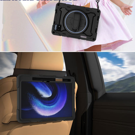 Калъф с Дръжка за Xiaomi Pad 6/ 6 Pro, Tech-Protect Solid360 Case, Черен (4)
