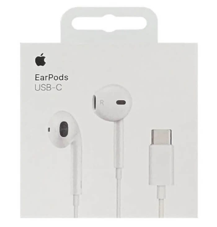 Оригинални Слушалки за iPhone USB-C, Apple EarPods Mtjy3zm/a, Бял