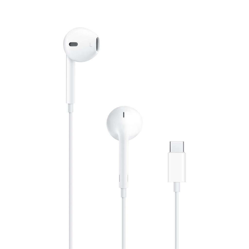 Оригинални Слушалки за iPhone USB-C, Apple EarPods Mtjy3zm/a, Бял (2)