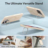Magsafe Калъф с Поставка за iPhone 15 Pro, ESR Cloud Magnetic KickStand Case, Бежов (2)