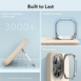 Magsafe Калъф с Поставка за iPhone 15 Pro Max, ESR Cloud Magnetic KickStand Case, Бежов (5)