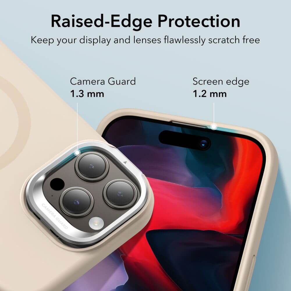 Magsafe Калъф с Поставка за iPhone 15 Pro Max, ESR Cloud Magnetic KickStand Case, Бежов (7)