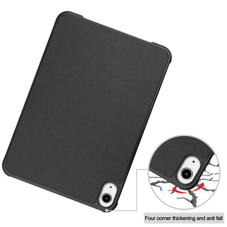 Калъф за iPad Mini 6/7 2024, TriFold Leater Case, Черен (2)