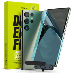 Гъвкав Протектор за Samsung S23 Ultra, Ringke Dual Easy Wing Folio Glass, Прозрачен