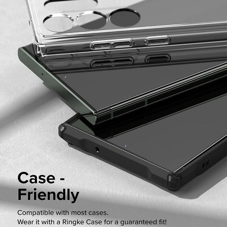 Гъвкав Протектор за Samsung S23 Ultra, Ringke Dual Easy Wing Folio Glass, Прозрачен (4)