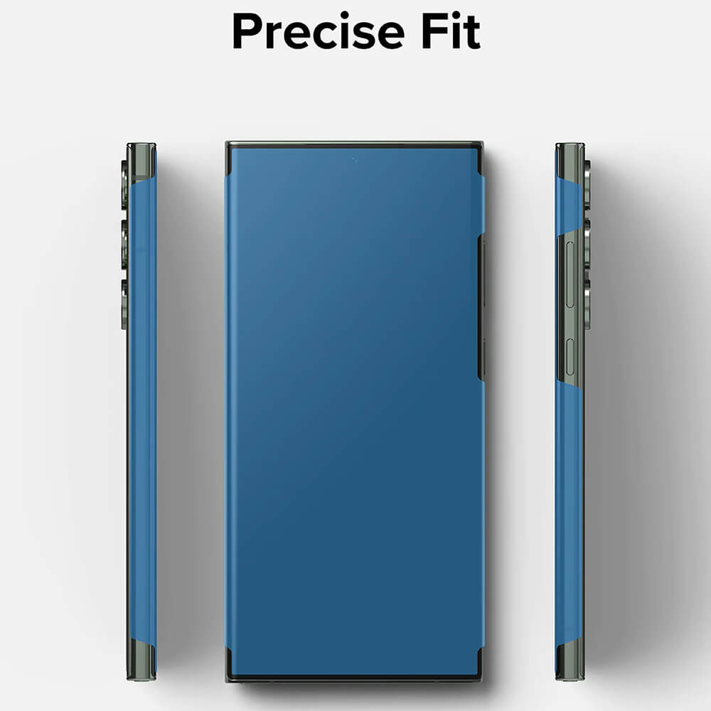 Гъвкав Протектор за Samsung S23 Ultra, Ringke Dual Easy Wing Folio Glass, Прозрачен (3)