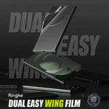 Гъвкав Протектор за Samsung S23 Ultra, Ringke Dual Easy Wing Folio Glass, Прозрачен (5)