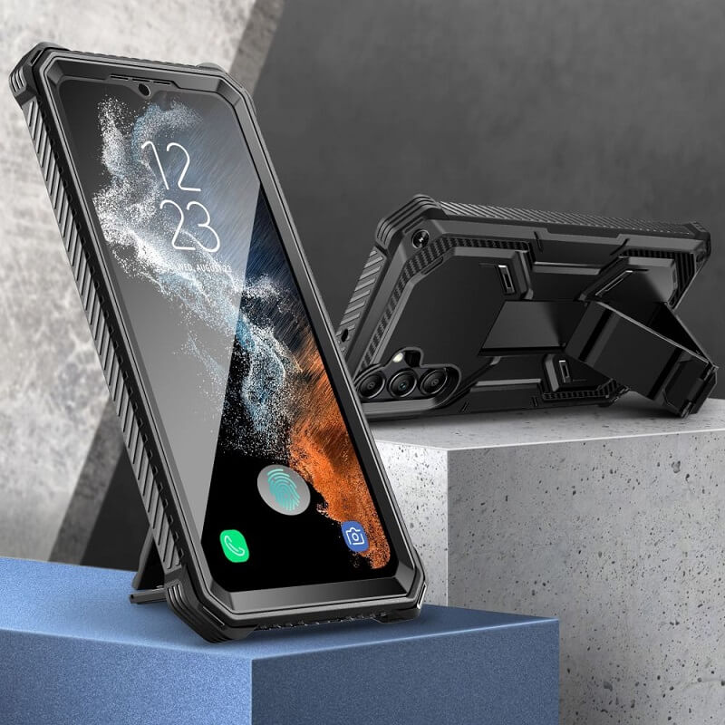 Противоударен Калъф за Samsung S23 FE, Supcase Iblsn ArmorBox, Черен (6)